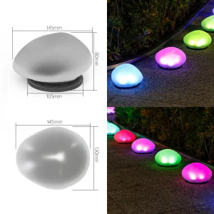 Waterproof Solar-Powered Stone Garden Lights