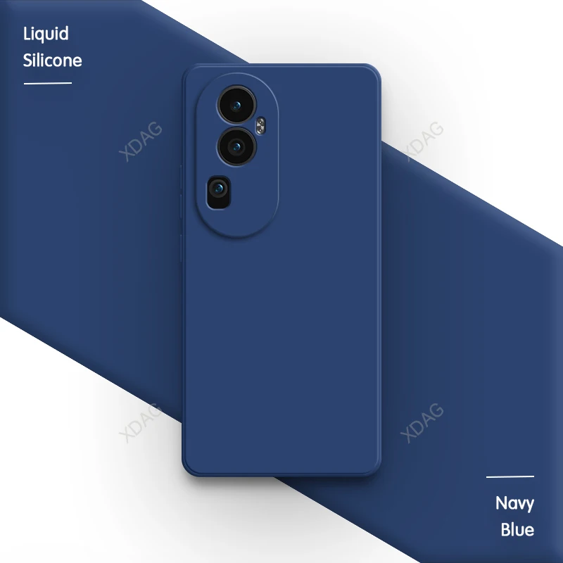 Premium Liquid Silicone Phone Case with Lens Protection - Classic Design