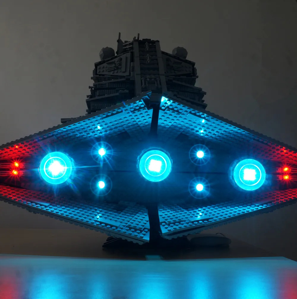 Kyglaring Set Di Illuminazione A Led Giocattoli Fai-Da-Te Per 10030 - Imperial Destroyer - Ucs (Blocchi Non Inclusi)