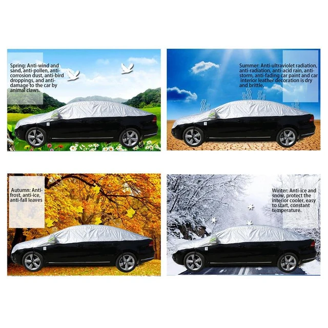 Car Sun Shade Sunscreen Aluminum Foil Car Cover Dust Waterproof Protection  Exterior Car Protector Covers Anti UV Outdoor Sun - AliExpress