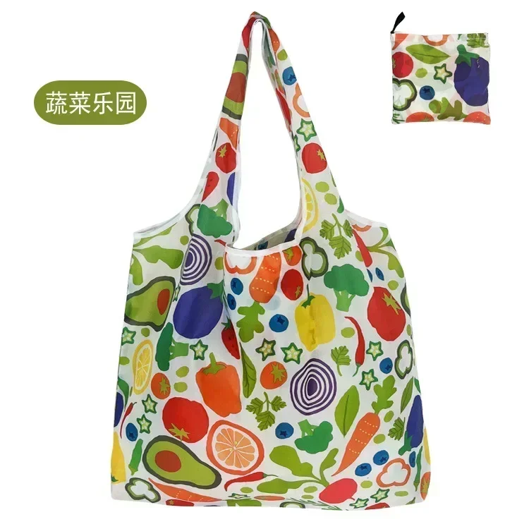 Eco-Friendly Reusable Foldable Tote: Large Multi-Purpose Shopping & Storage Bag