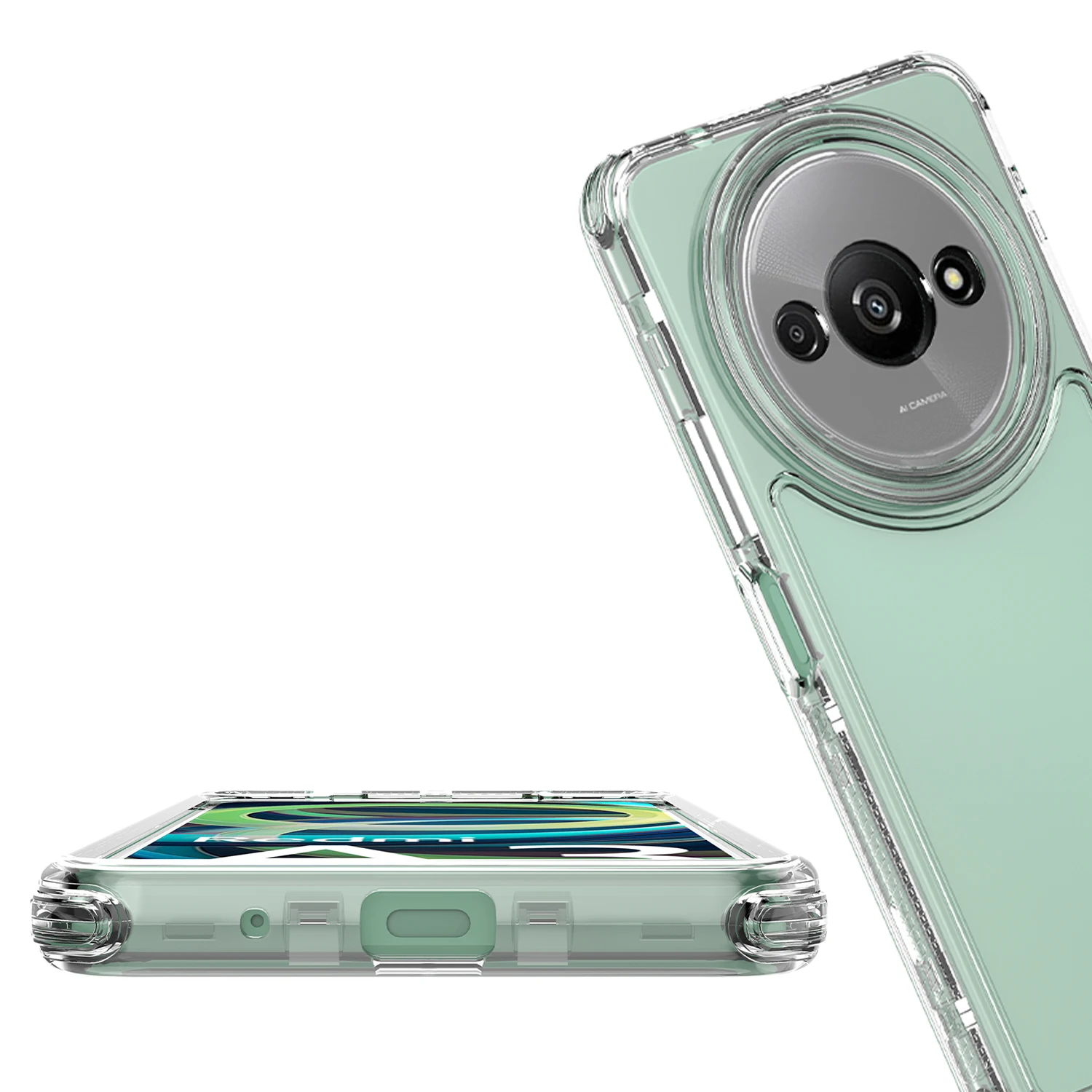 Ysnzaq Clear Case for Xiaomi Redmi A3, 360 Full-Body Italy