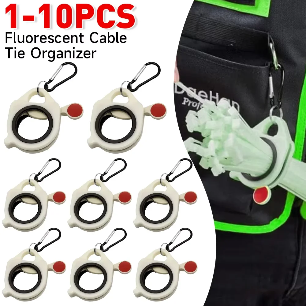 Fluorescent Cable Tie Organizer Storage Tool