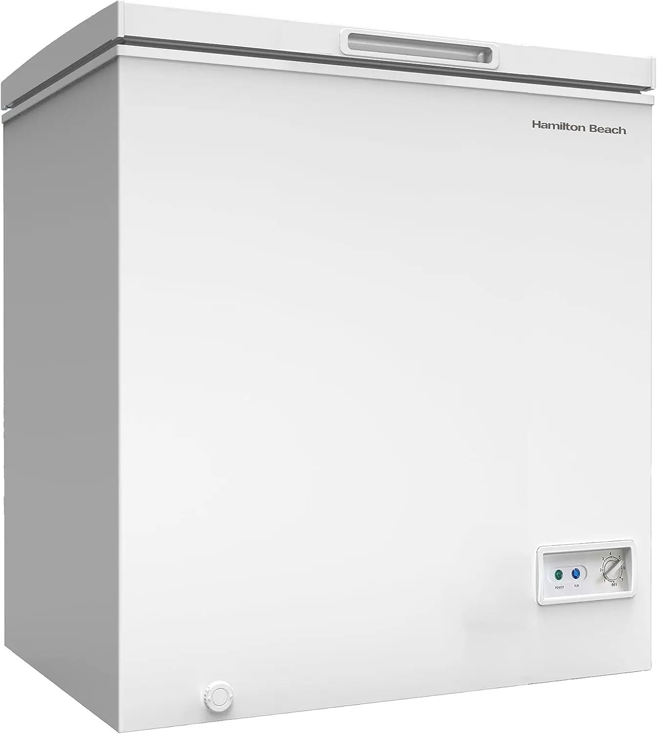 Beach HBFRF700-WHITE-COM, Chest Deep Freezer, 7 Cu. Ft. Capacity, Adjustable Thermostat-Removable Vinyl Coated Wire Bas