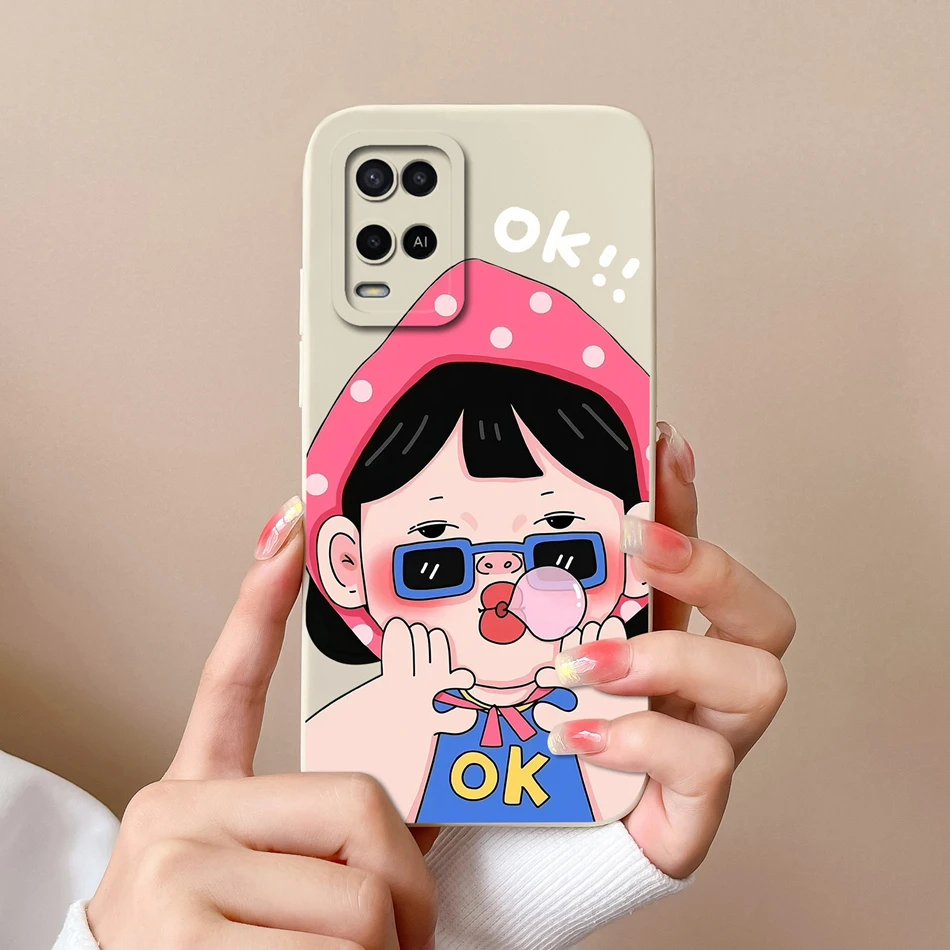Cute Simple Design Full Protection Soft Liquid Silicone Phone Case