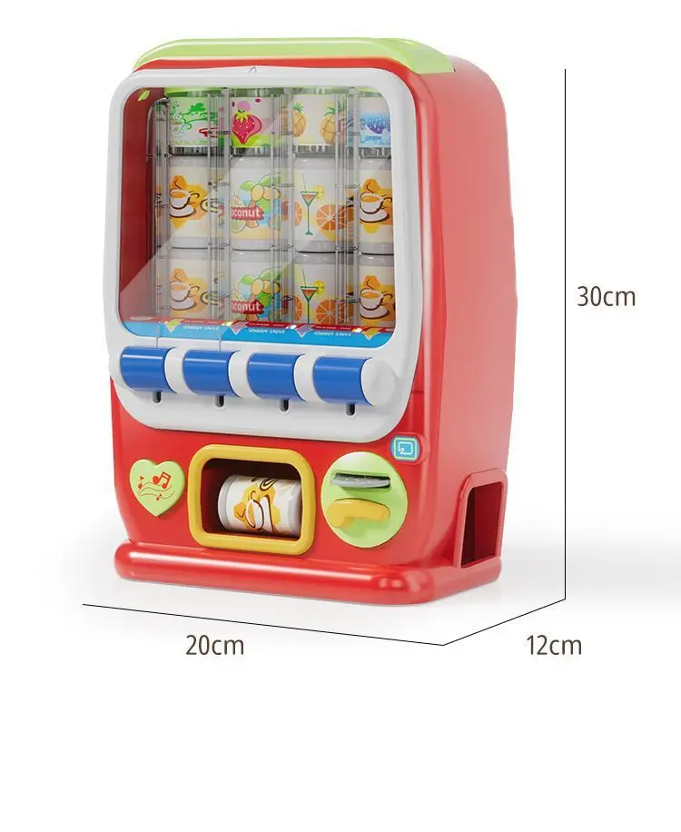 Hot-selling Children's Simulation Coin Operated Beverage Vending Machine Self-service Cute Funny festival birthday Kid gift Toy 6