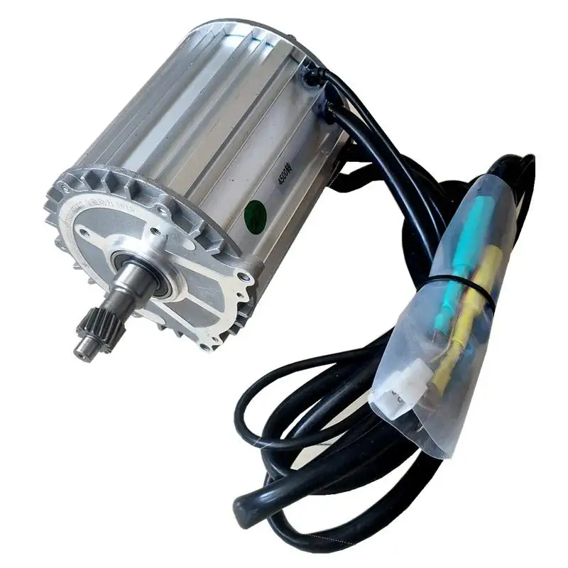 60V72V Electric Tricycle Motor 2000W Gold Magnetic Power Sine Wave Vector Four-Wheeler High-Speed Motor with Controller