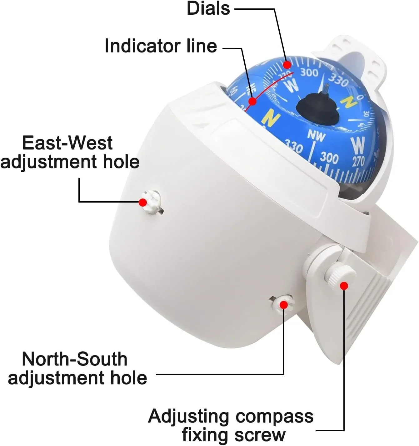 Boat Marine Compass Dash Mount 4