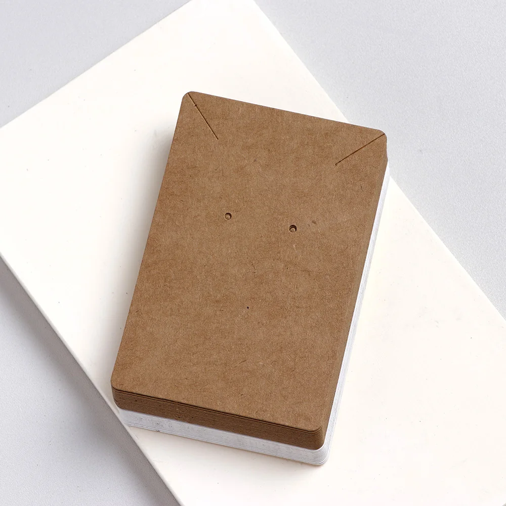 

50PCS 6X9CM White Necklace Holder Stud Earrings Display Cards Cardboard For Jewelry Making DIY Finding Packages Wholesale Supply