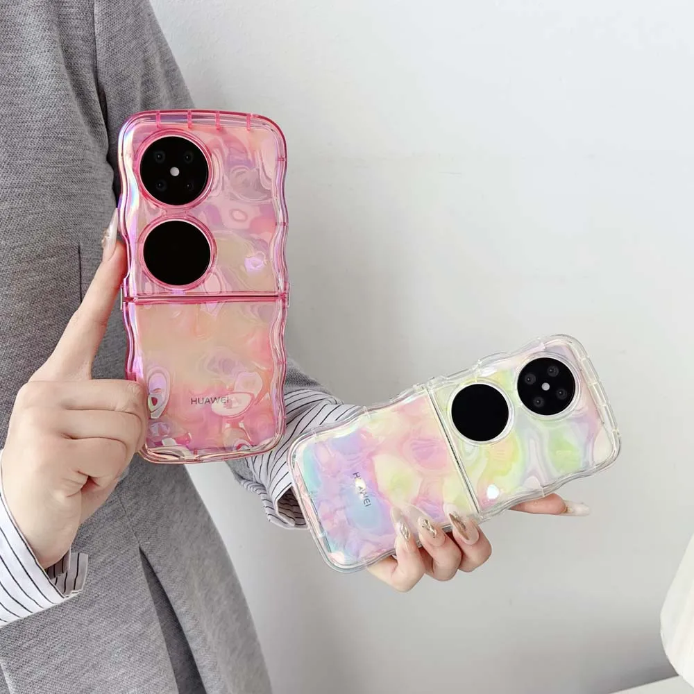 Aurora Colorful Meteorite Pattern Shockproof Anti-Slip Translucent Soft Case