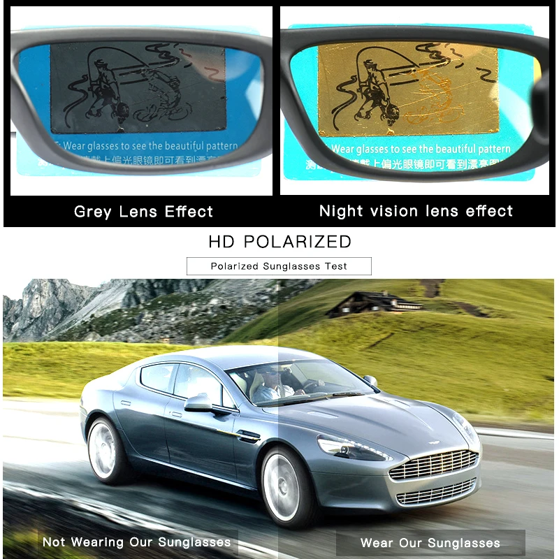 Polarization Cycling Sunglasses Fashion Polarization Cycling Sunglasses Retro Sport Fishing Glasses Men Women Lightweight Driving Cycling Running UV400