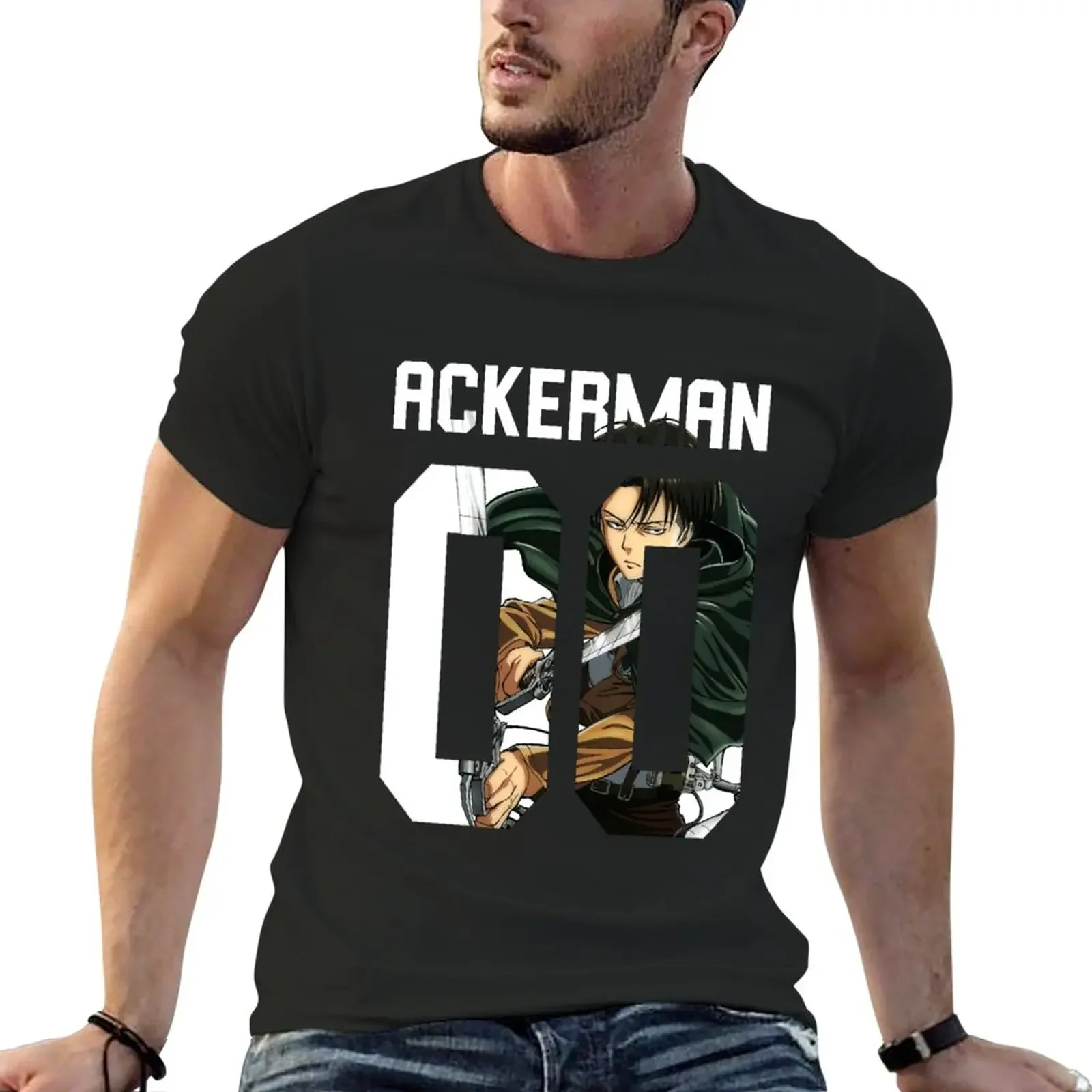 

Livai Ackerman T-Shirt Aesthetic clothing customs design your own shirts graphic tees fitted t shirts for men
