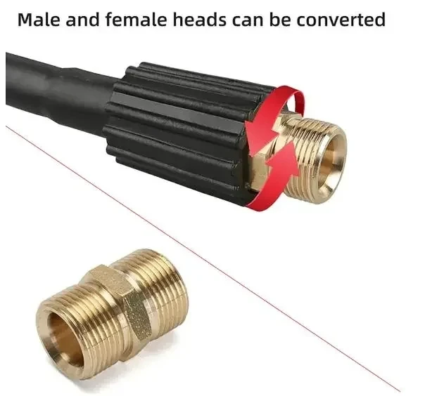 Limpeza Extensão Mangueira, Latão Conector, Lavadora De