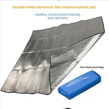 하이킹 야외 방수 알루미늄 호일 EVA 캠핑 슬리핑 매트, 접이식 접이식 피크닉 비치 매트리스 이동 여행 매트 패드