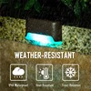 16 Pack Solar Deck Lights LED Waterproof Outdoor Solar Powered  LED Step Lights For Decks Stairs Patio Path Yard Garden Decor 3