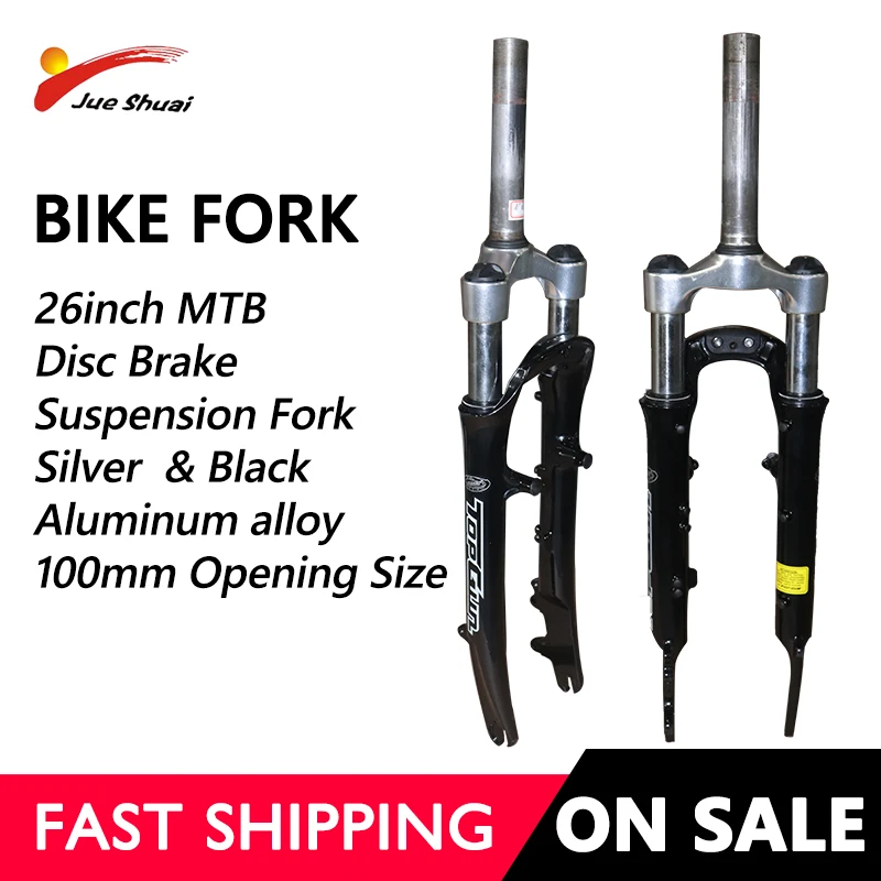 26inch Mountain Bike Suspension Fork with Rebound Adjustment Disc Brake