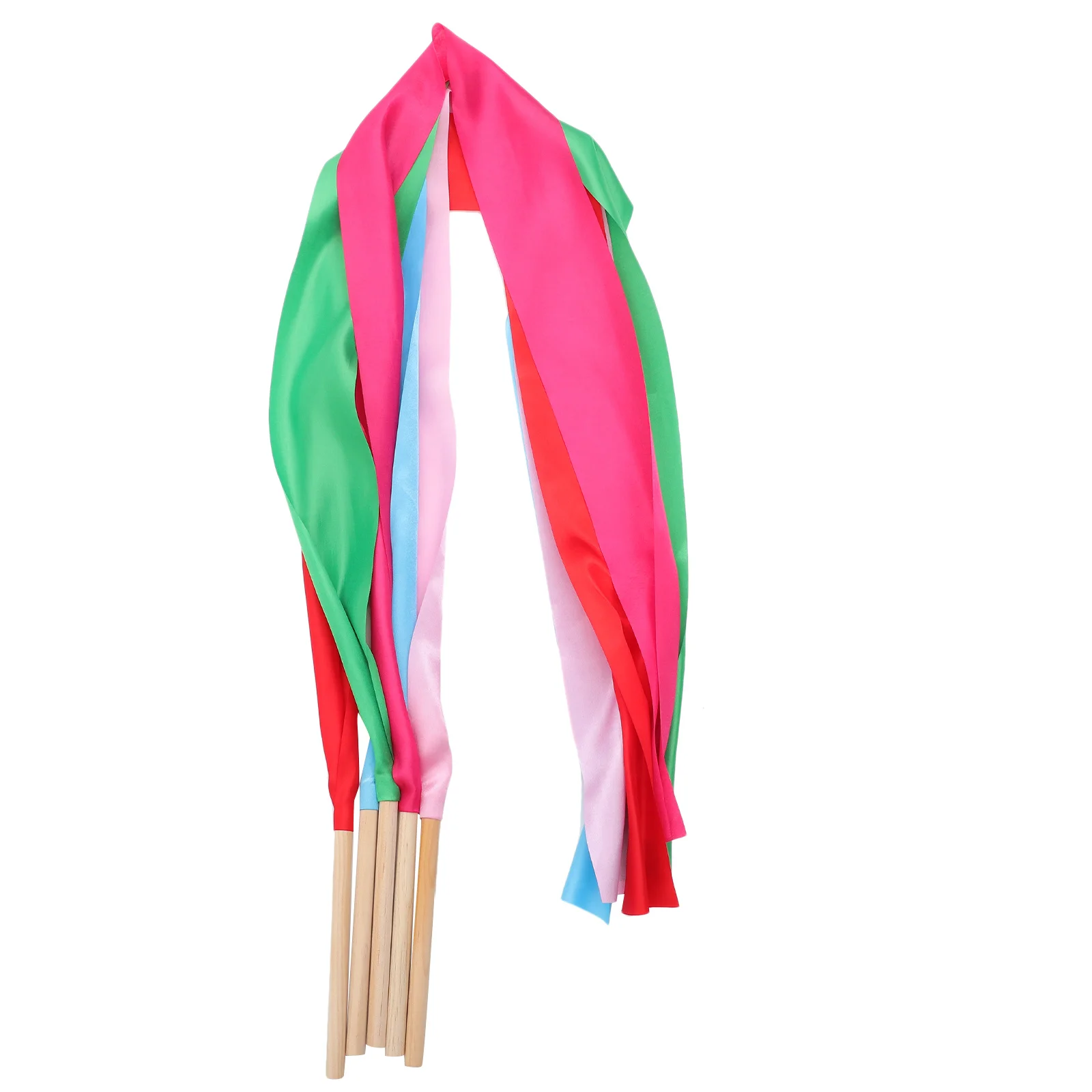 5Pcs Gymnastic Training Ribbons Bright Color Dancing Streamers for ...
