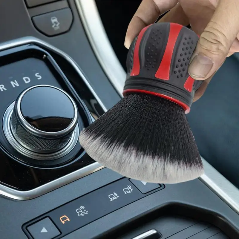 Ultra-Soft Detailing Brush Super Soft Auto Interior Detail Brush Synthetic Bristles Car Dash Duster Brush Skid-proof Brush