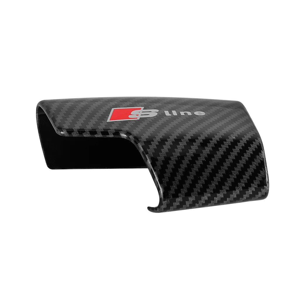 Schaltknauf-Abdeckung aus Kohlefaser, Schalthebelkappe, Dekoration für Audi Sline A2 A3 A4 A5 A1 A6 Q3 Q5 Q7 B8 8P Ventil – Detail 6
