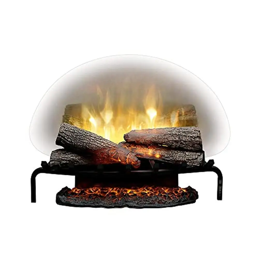 25" Revillusion Plug-In Log Set Authentic Design with Remote Control Full Grate Life-Size Hardwood-Cast Logs Instant Ambiance 4