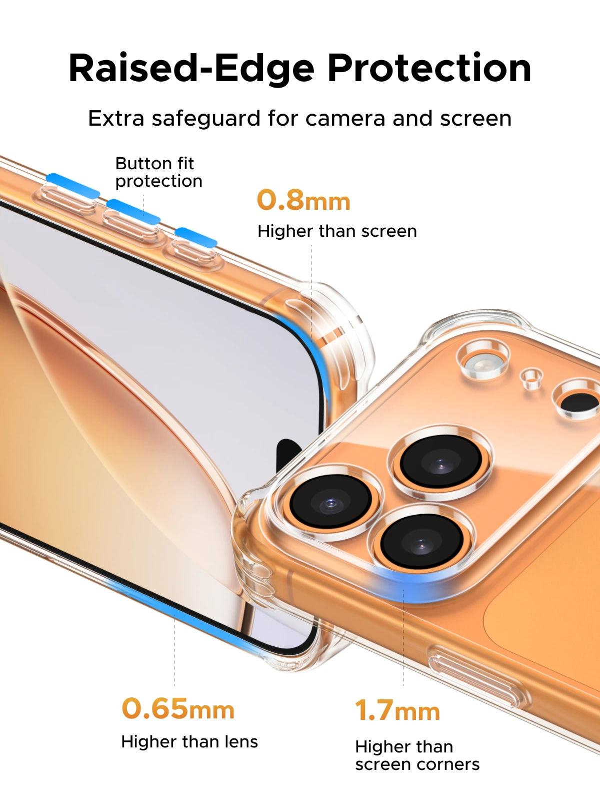Shockproof Transparent Airbags Case - UGREEN Protective Cover