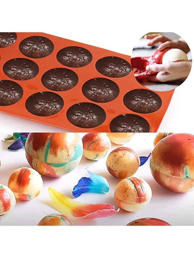 1pc Semi-Sphere Silicone Cake Mold for Chocolate, Ice Cream, Jelly, Pudding, and Rice B... - SKU SSCM1752 - UGI Packaging