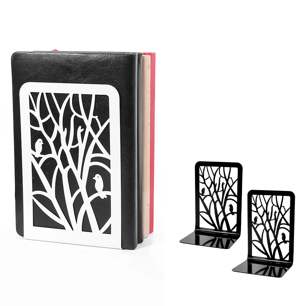 

2 Pieces Bookend Portable Library Book Shelf Bookends Accessories