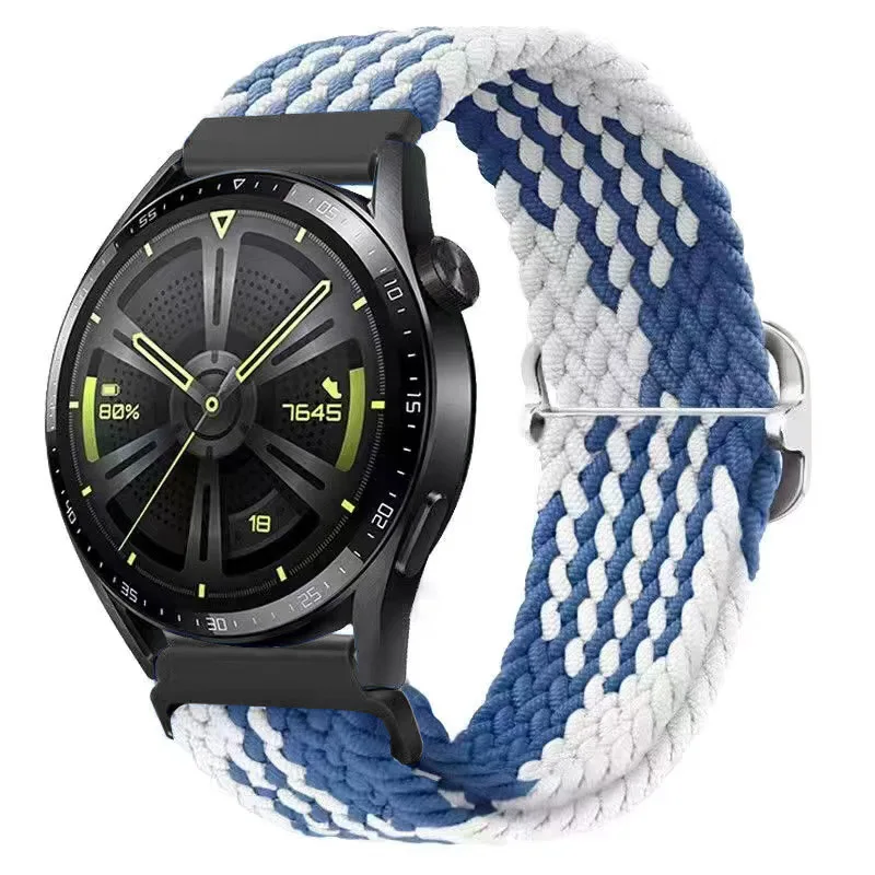 Braided Elastic Wristband - Versatile 20mm & 22mm Band