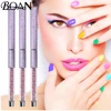 BQAN Nail Brush Design Oblique Purple Rhinestone Head Metal Handle Nylon Hair Nail Gel Brush For Nail Art Brush 4
