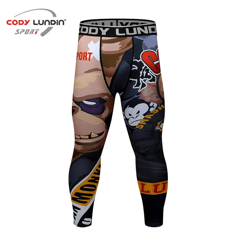 Gym Sport Leggings Compression Training Jogging Pants Men Quick Fry Crossfit Workout Trousers Running Sportswear Fitness Tights