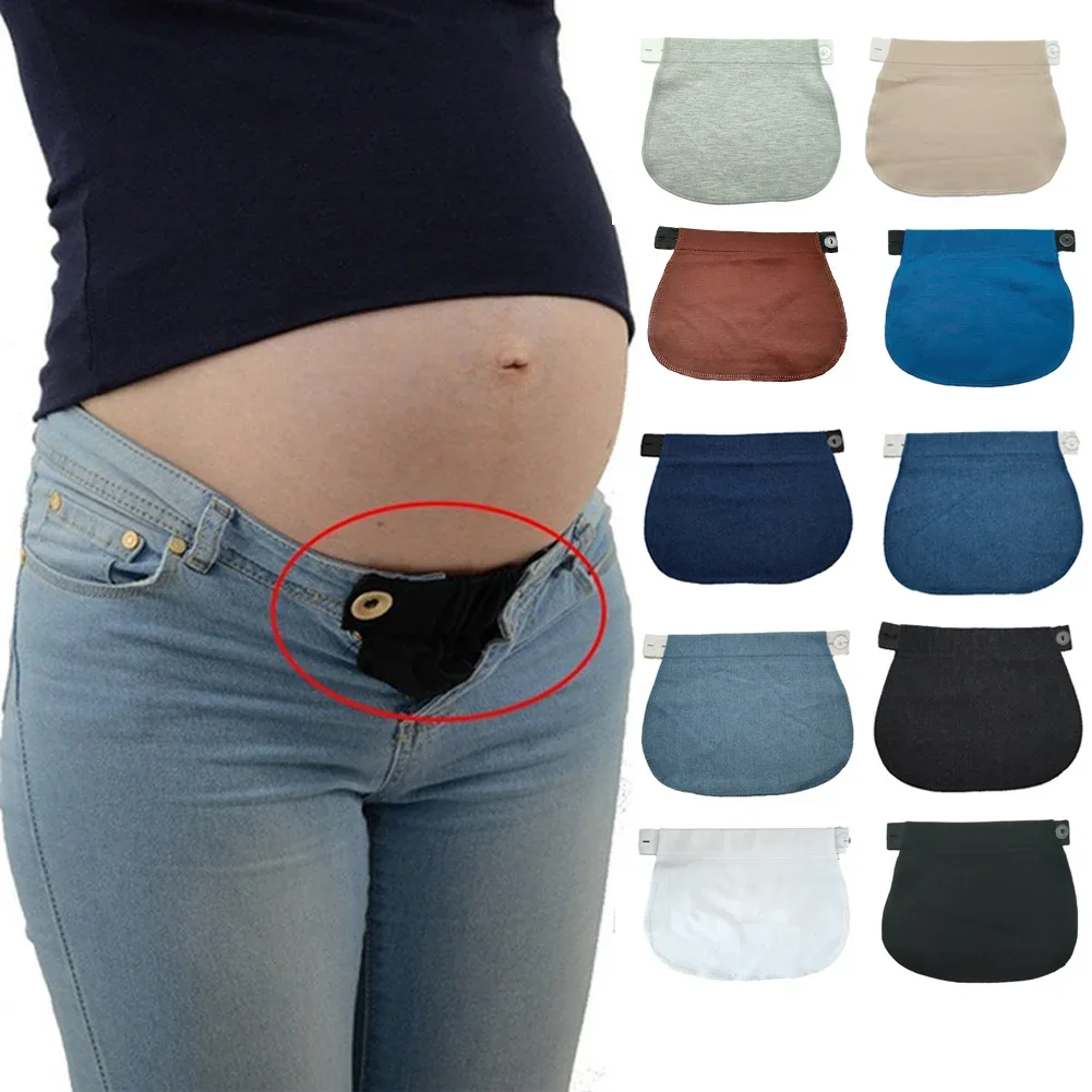 1Pcs Maternity Jeans adjust button Pregnant women Waistband Belt Waist Extender Clothing Pants For Sewing Accessories