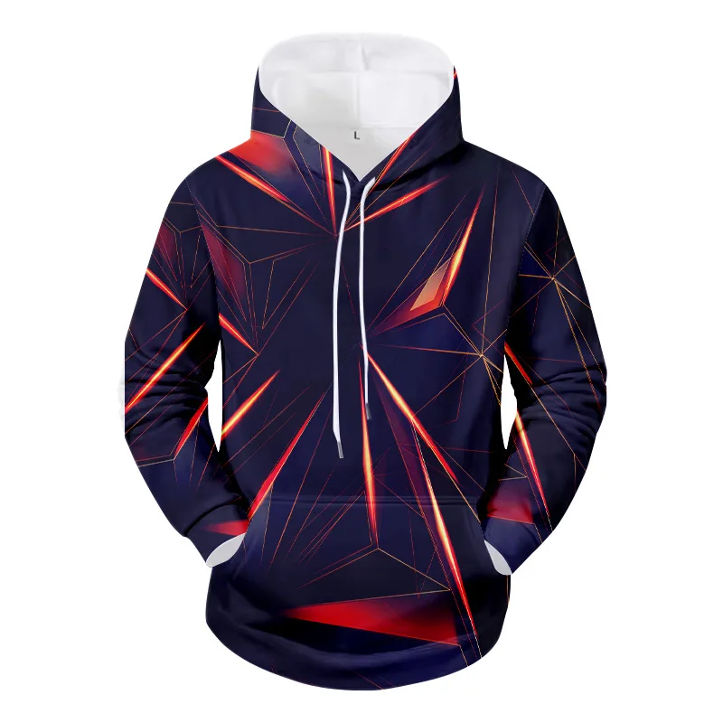 

Autumn New Men's Long-sleeved Hoodie Simple 3d Printed European and American Style Fashion Hoodie Loose Size S-6XL Top