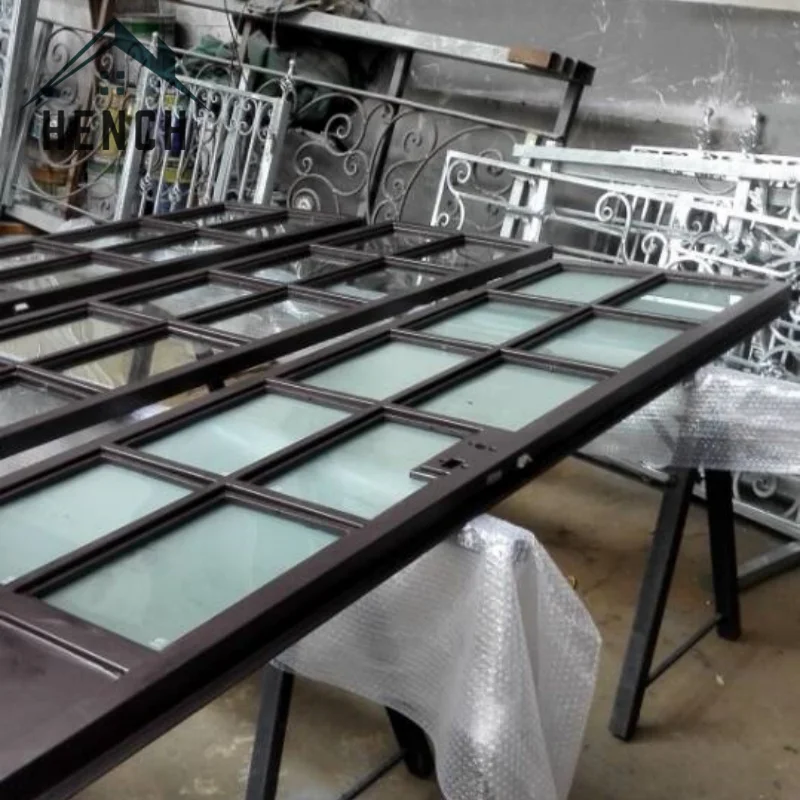 

Стальные стеклянные заборные двери, окна для использования в виллах, хендер продаж, сделано в Китае