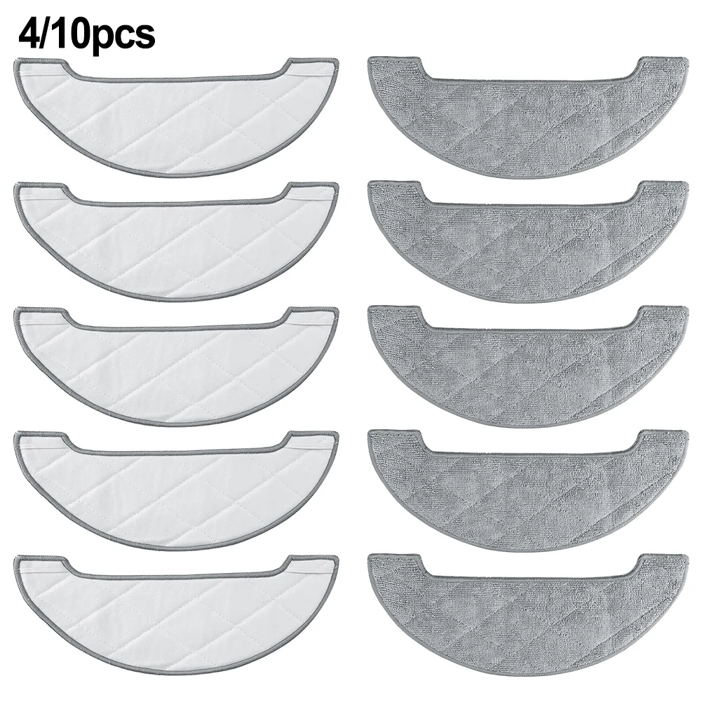 4/10 Pz Panni Mop In Microfibra Per Honiture Q6 Pro Per Tornesar L6 Pro Per Airrobo T10 + Per Neabot Nomo N2 Robot Aspirapolvere