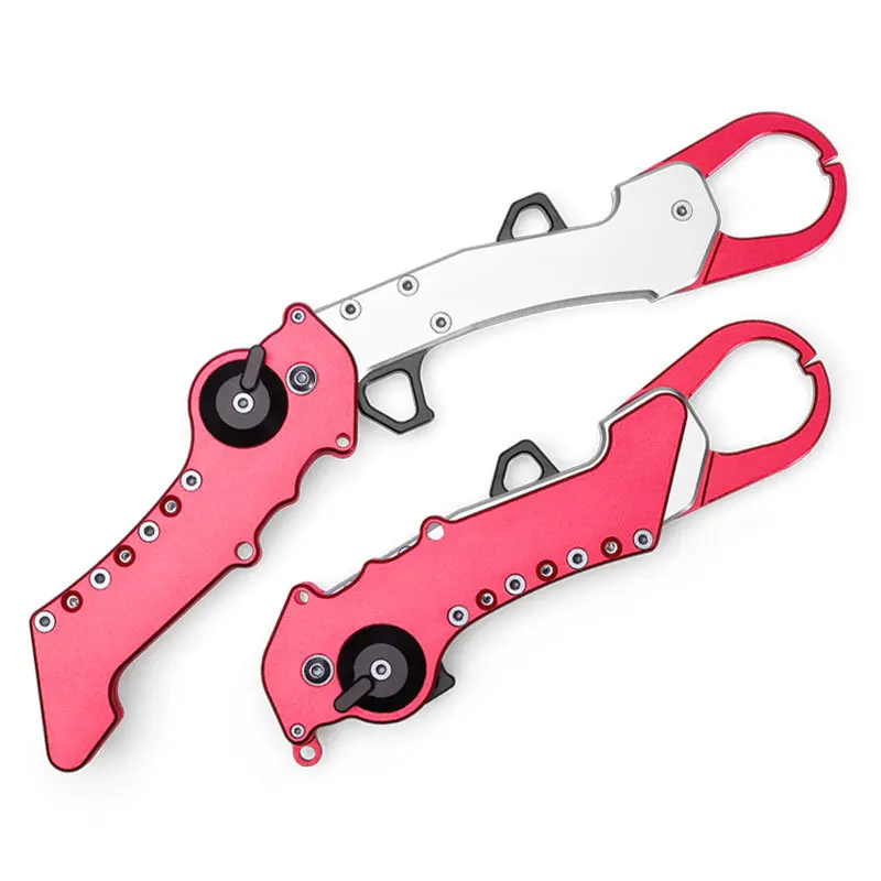 

Fish Grip Foldable Aluminum alloy Ultralight Lure Pliers With Retention Rope High Quality Outdoor Fishing Tools