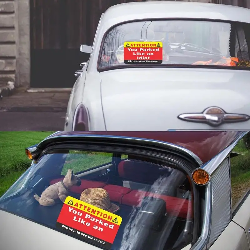100Pcs 바보처럼 공원에 주차하십시오 명함 나쁜 주차 카드 재미 있은 주차 위반 나쁜 카드 위반 성인 양말 Stuffer