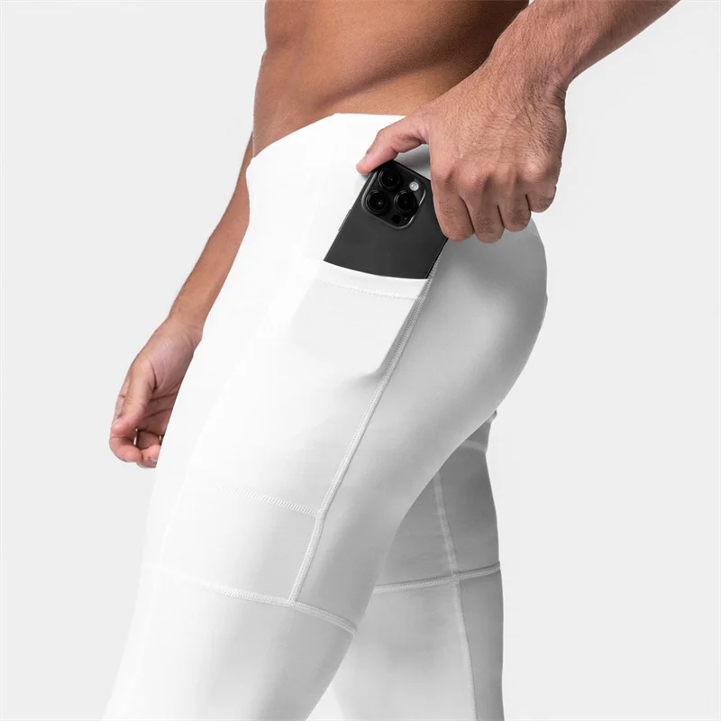Men Crossfit Basketball Tights Training Exercise Pants Gym Running Leggings Fitness Sport Tights Soccer Pants Man Gym Sportswear