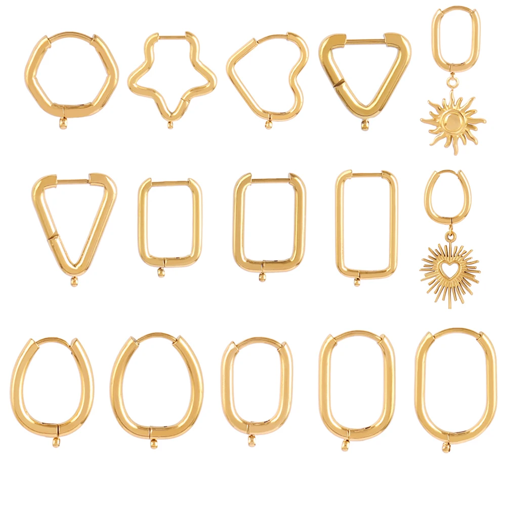 5PCS316LStainlessSteelEarringsFindingsForJewelryMakingSupplies