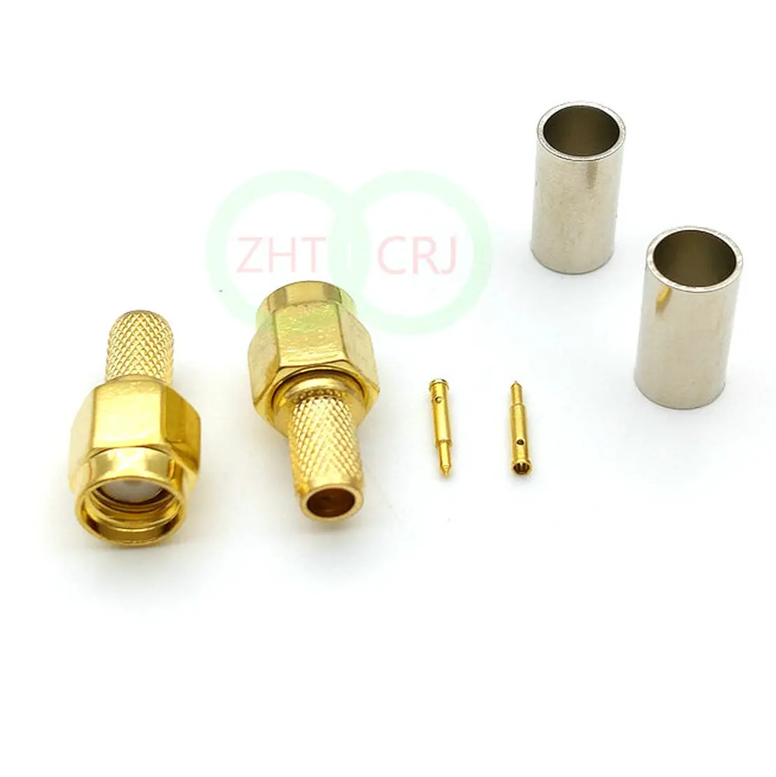 SMA Male Plug Straight Crimp for RG58 Connector adapter 100pcs connector adapter rf connector adapter cable adapter rf connector coaxial connector coaxial cable connector cable connector