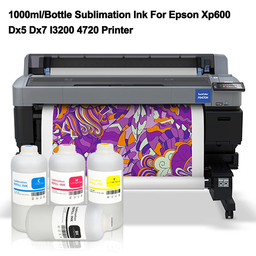 Winnerjet 1000ml Sublimation ink High concentration ink for Epson DX5 DX7 I3200 4720 5113 Printer