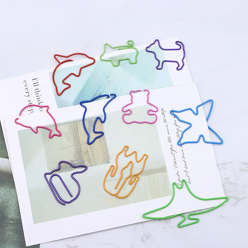 

Animal Shaped Paper Clips Decorative Office Supply Animal Shape Bulldog Clips Paperclip Cute Clip Clipes Klips Metal Clip Paper