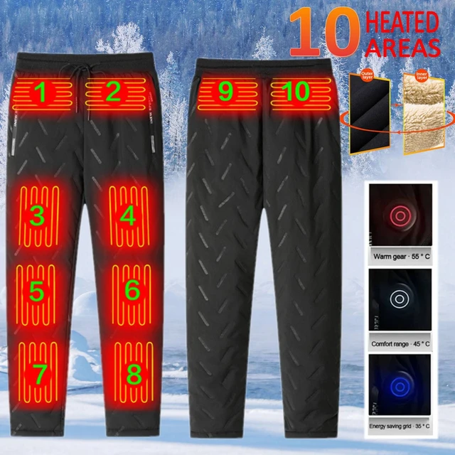 Unisex Heated Thermal Pants USB Heated Sports Trousers Outdoor Fishing  Thermal Hiking Pants Waterproof Winter Warmer Clothing - AliExpress