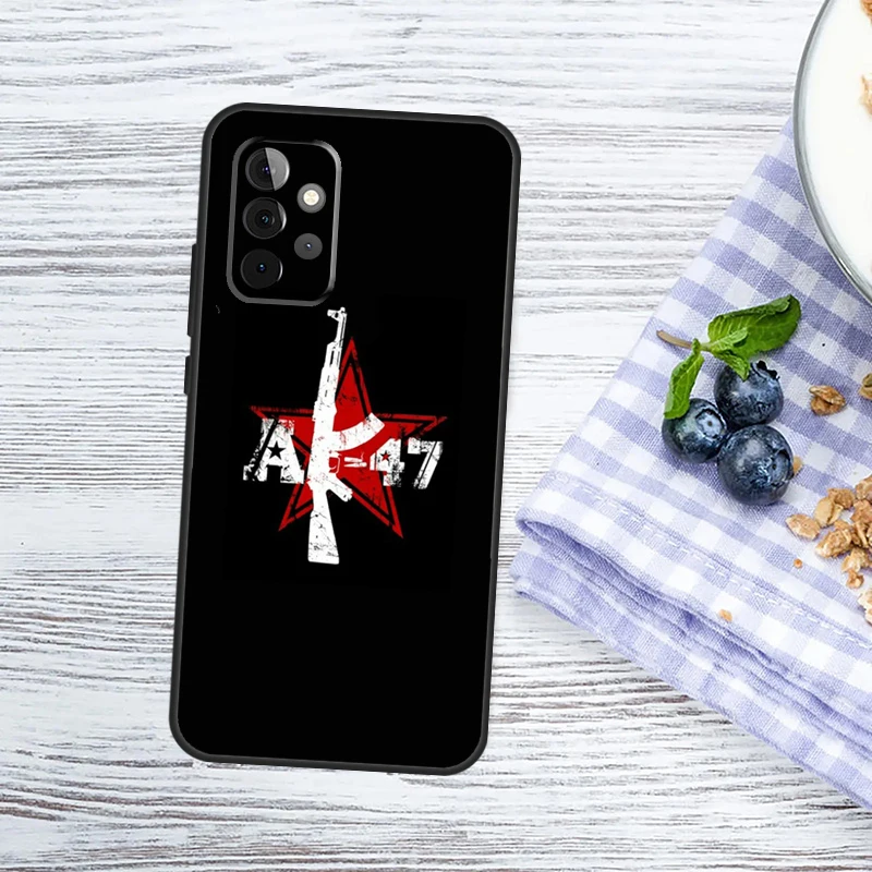 Tactical AK47 Handgun Gun Bullet Design Protective Phone Case Cover