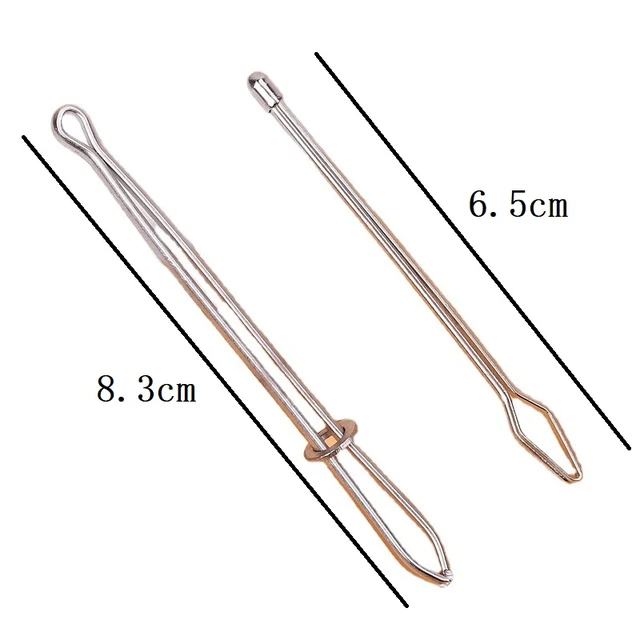 Elastic Metal Drawstring Rope Threaders Sewing Accessories DIY tool Elastic  Cord Rope Threader Clip Self-Locking Tweezer Used - AliExpress