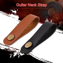 

1pc Vintage Guitar Neck Strap Holder Button Safe Lock Leather Belt for Ukulele Bass Acoustic Electric Guitar Accessories