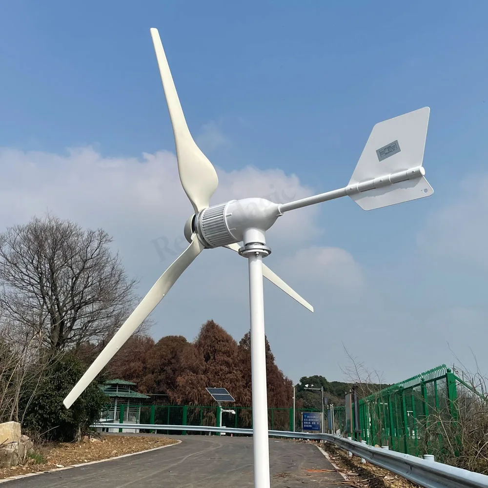 Solar Wind Generator Wind Turbine Charge Controller 10000w 10KW Wind Turbine 48v Wind Generator Axis Windmill Energy Sources 3 Blades Mppt Charge Controller On Grid Tie Inverter