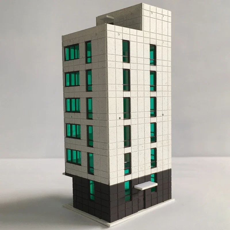 Original 1/150 N Scale Scene Outland Models Colored Railway Modern City Building DIY Assembly Micro Toy Landscape Xmas gifts 4