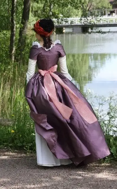 Vestido de la serie a la Anglaise para mujer, traje rococó de