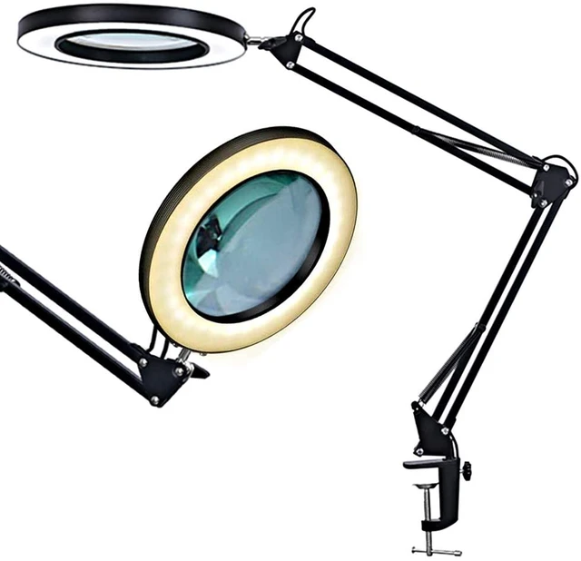 2 Led Glasses Magnifier Magnifying Glass