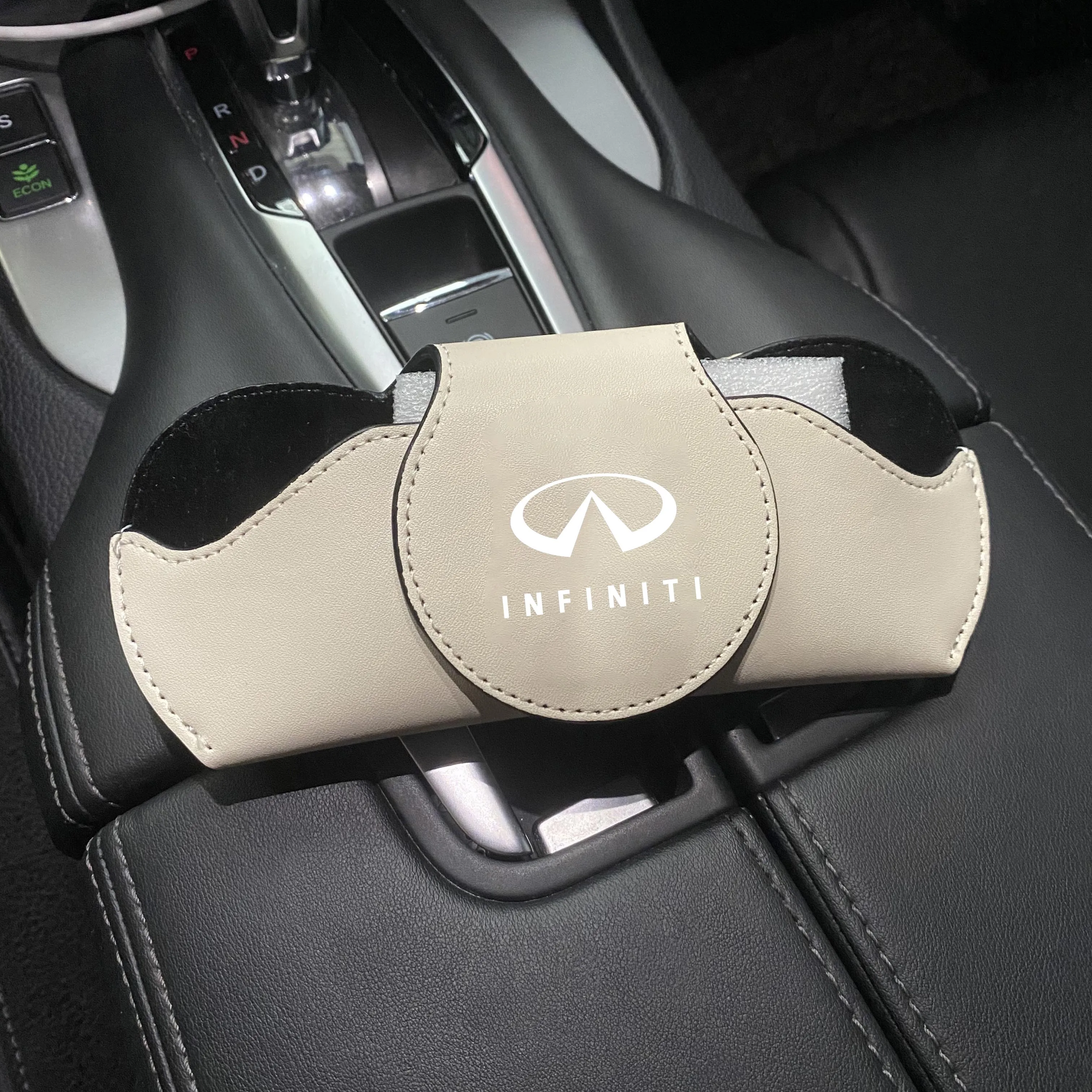 자동차 선바이저 안경 케이스, 거치대 선글라스 보관함 클립, 인피니티 Q50L QX60 QX50 QX55 Q70 FX Q60 ESQ용